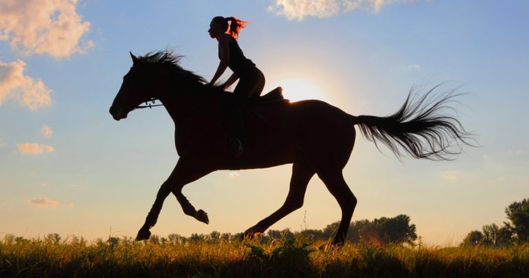 Girl Riding Horse